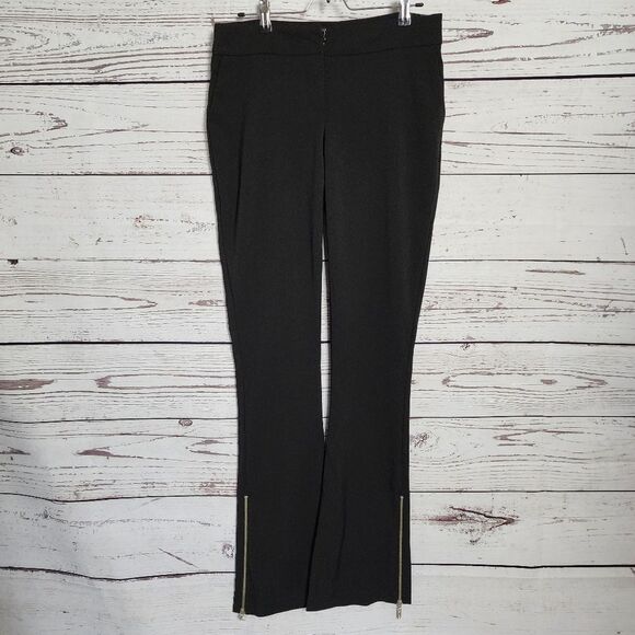 M & Guia Black Zipper Leg Pants Size 42 EUC - Picture 3 of 7